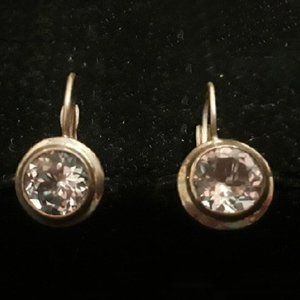 Joseph Esposito Rhinestone Sterling Silver Earring